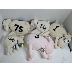 Vintage Serta Mattress Counting Sheep Lot # 1/16, 7/10, 1, 75, 3 Plush Stuffed